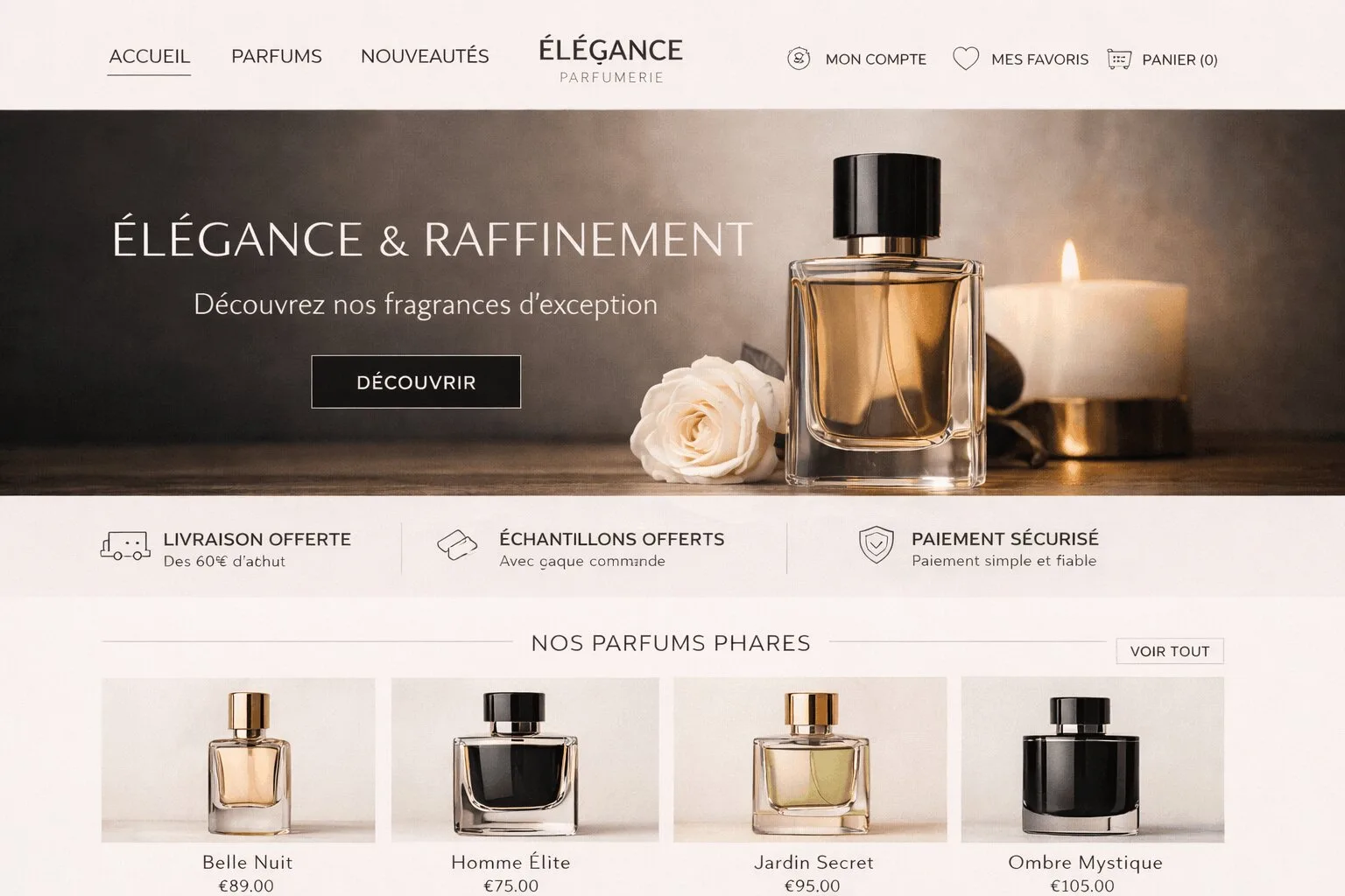Boutique e-commerce